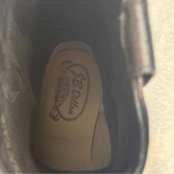 JB Dillion Black Leather & Sequin Cowboy Boots Size 7 1/2 (7.5) Never Worn. - Picture 6 of 9